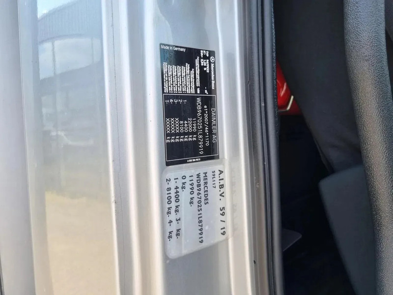 Truk box Mercedes-Benz Atego 1218 Koffer/ Ladebordwand/ Airco/ Grau Metallic: gambar 11