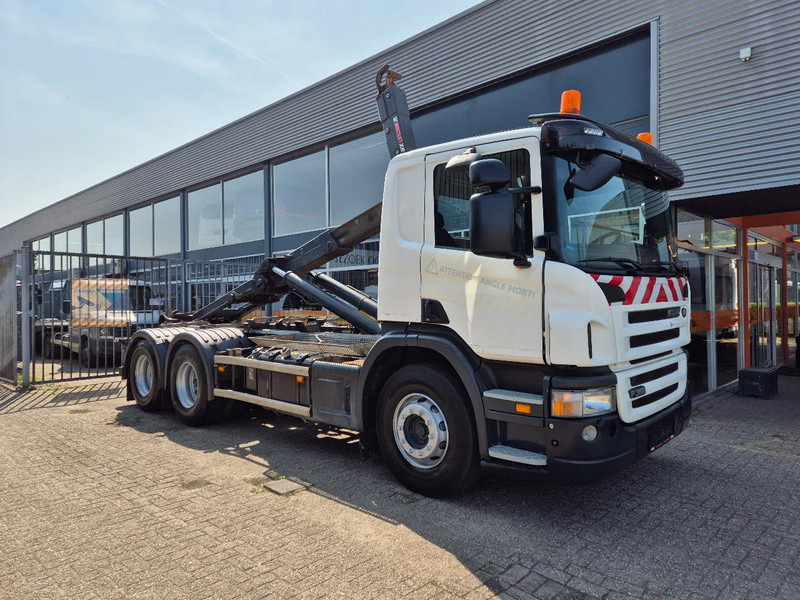 Scania P360 6X4 Containersysteem/ 21T Multilift/ Adjustable Hook - Truk pembawa sistem kabel: gambar 1 Scania P360 6X4 Containersysteem/ 21T Multilift/ Adjustable Hook - Truk pembawa sistem kabel: gambar 1