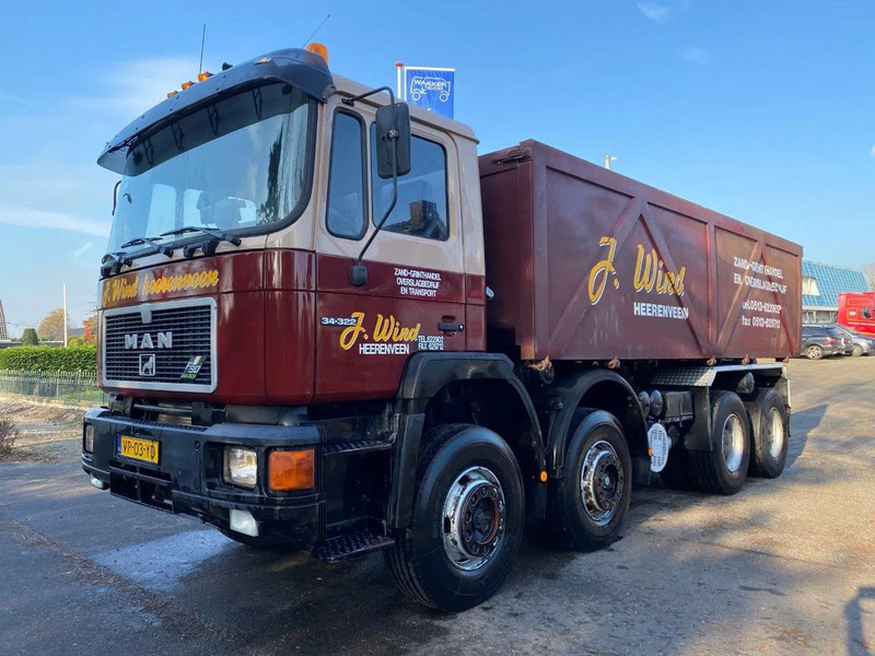 Truk jungkit MAN 35 35.322 HOLLAND TRUCK FULL STEEL SPRING MANUAL ZF GEARBOX no 372: gambar 6