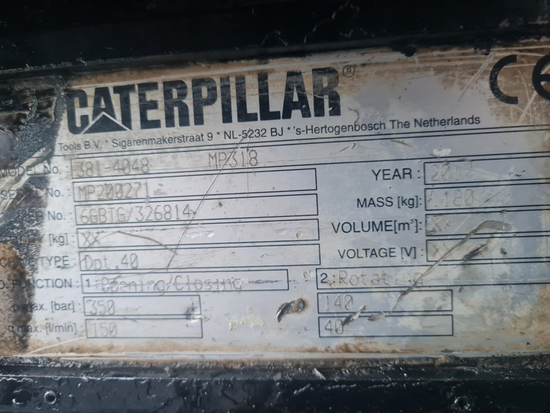 Gunting pembongkaran Caterpillar verachtert pulverizer mp318 multi processor: gambar 6