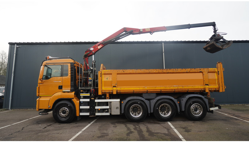 MAN TGS 35-440 8X4 2 SIDE TIPPER WITH HMF Z 1943 CRANE 415.000KM - Truk derek: gambar 2 MAN TGS 35-440 8X4 2 SIDE TIPPER WITH HMF Z 1943 CRANE 415.000KM - Truk derek: gambar 2