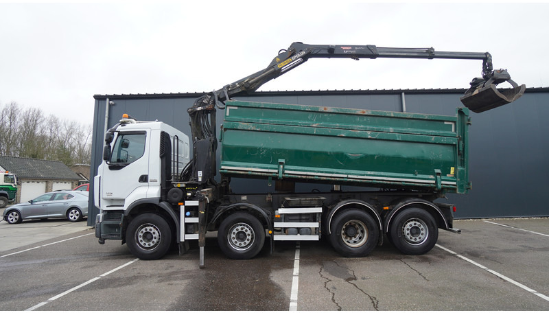 Renault PREMIUM 380 DXI 8X2/6 2 SIDE TIPPER WITH PLFINGER Q 170 Z CRANE.278.200KM - Truk derek: gambar 2 Renault PREMIUM 380 DXI 8X2/6 2 SIDE TIPPER WITH PLFINGER Q 170 Z CRANE.278.200KM - Truk derek: gambar 2