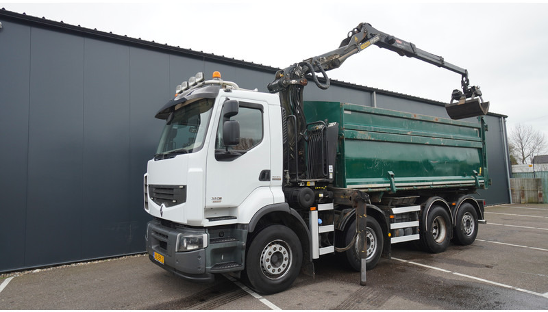 Renault PREMIUM 380 DXI 8X2/6 2 SIDE TIPPER WITH PLFINGER Q 170 Z CRANE.278.200KM - Truk derek: gambar 3 Renault PREMIUM 380 DXI 8X2/6 2 SIDE TIPPER WITH PLFINGER Q 170 Z CRANE.278.200KM - Truk derek: gambar 3