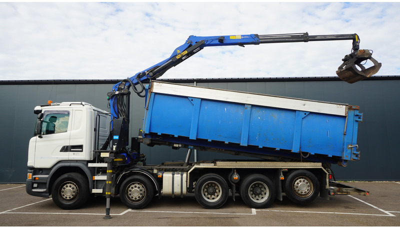 Scania G 490 10X4 CABLE SYSTEM TRUCK WITH PALFINGER Q180Z95TR CRANE - Truk derek: gambar 1 Scania G 490 10X4 CABLE SYSTEM TRUCK WITH PALFINGER Q180Z95TR CRANE - Truk derek: gambar 1