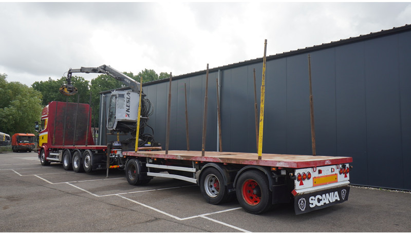 Scania R 580 V8 8X4 LOGTRANSPORT COMBI WITH MTDK YEAR 2012 TRAILER KESLA 46 CRANE - Truk logging, Truk derek: gambar 5 Scania R 580 V8 8X4 LOGTRANSPORT COMBI WITH MTDK YEAR 2012 TRAILER KESLA 46 CRANE - Truk logging, Truk derek: gambar 5