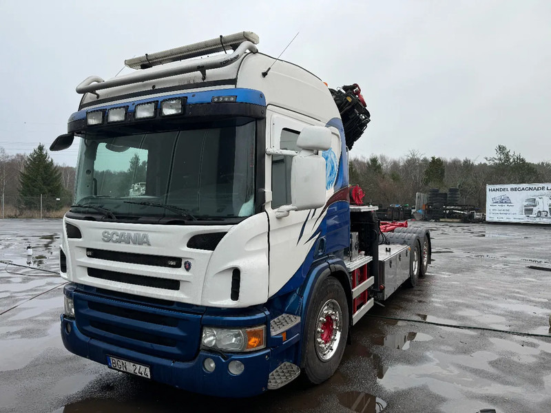 Scania P420 6X2*4, Hooklift-truck with Crane, 2008 - Truk, Truk derek: gambar 2 Scania P420 6X2*4, Hooklift-truck with Crane, 2008 - Truk, Truk derek: gambar 2