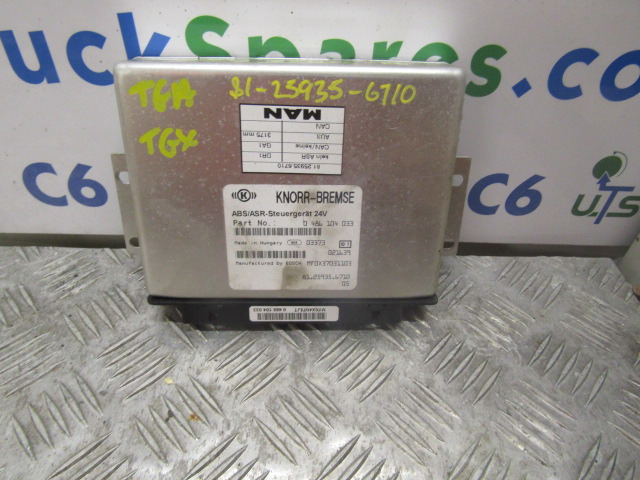 MAN TGA ABS / ASR ECU P/NO 81.25935.6710 - ECU untuk Truk: gambar 1 MAN TGA ABS / ASR ECU P/NO 81.25935.6710 - ECU untuk Truk: gambar 1