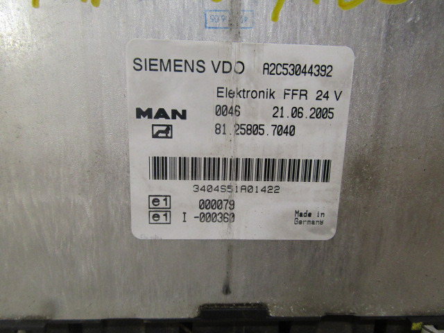 MAN TGA / TGS FFR UNIT ECU P/NO 81.25805.7040 - ECU untuk Truk: gambar 2 MAN TGA / TGS FFR UNIT ECU P/NO 81.25805.7040 - ECU untuk Truk: gambar 2