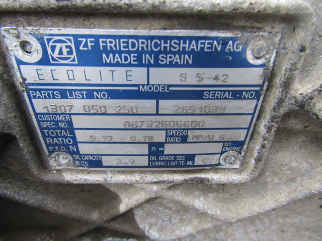 MERCEDES ATEGO 815 ZF S5.42 5 SPEED GEARBOX - Gearbox untuk Truk: gambar 3 MERCEDES ATEGO 815 ZF S5.42 5 SPEED GEARBOX - Gearbox untuk Truk: gambar 3