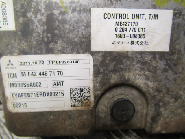 MITSUBISHI FUSO 75C DUONIC TCM CONTROL UNIT P/NO ME427170 - Sistem listrik untuk Truk: gambar 2 MITSUBISHI FUSO 75C DUONIC TCM CONTROL UNIT P/NO ME427170 - Sistem listrik untuk Truk: gambar 2