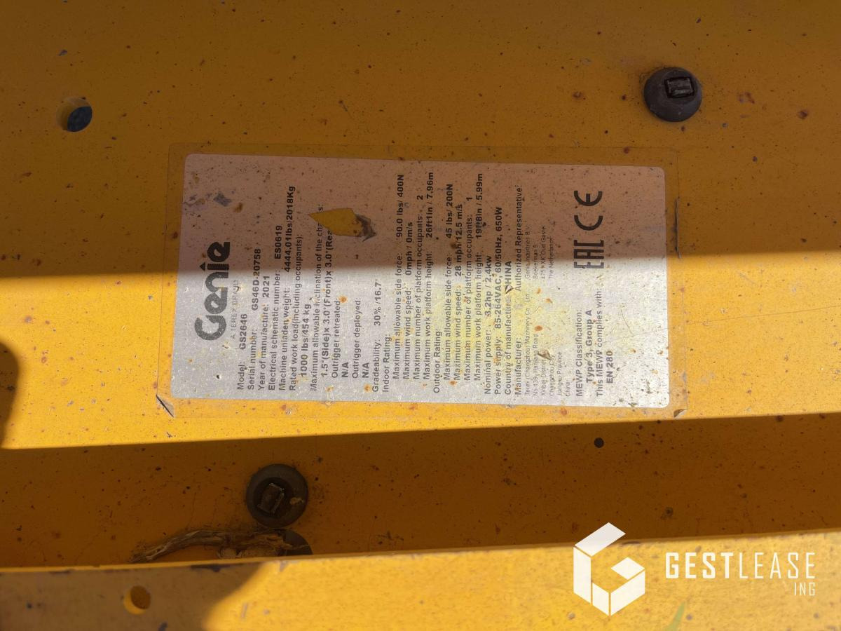 Scissor lifts Genie GS-2646: gambar 19 Scissor lifts Genie GS-2646: gambar 19