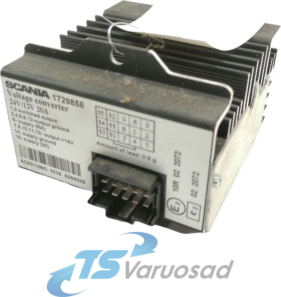 Scania Voltage converter 1729858 - Sistem listrik untuk Truk: gambar 1 Scania Voltage converter 1729858 - Sistem listrik untuk Truk: gambar 1