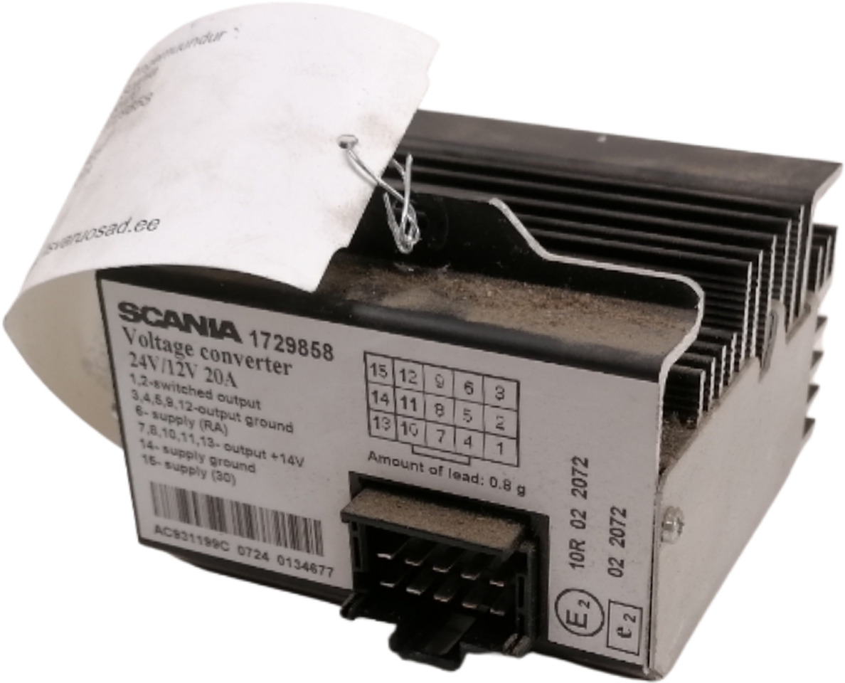 Scania Voltage converter 1729858 - Sistem listrik untuk Truk: gambar 1 Scania Voltage converter 1729858 - Sistem listrik untuk Truk: gambar 1