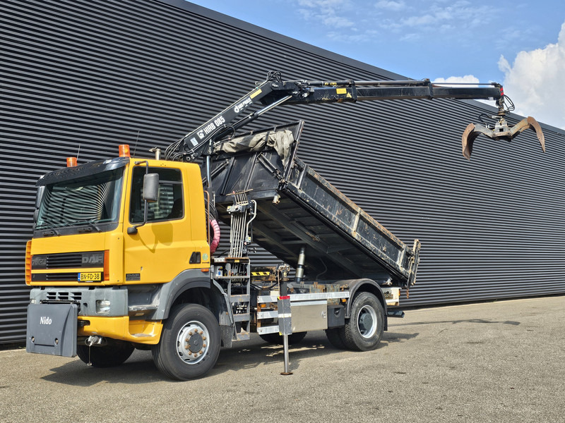DAF CF 75.250 4X4 / HIAB CRANE + TIPPER / MANUAL / SPRING - Truk jungkit, Truk derek: gambar 1 DAF CF 75.250 4X4 / HIAB CRANE + TIPPER / MANUAL / SPRING - Truk jungkit, Truk derek: gambar 1