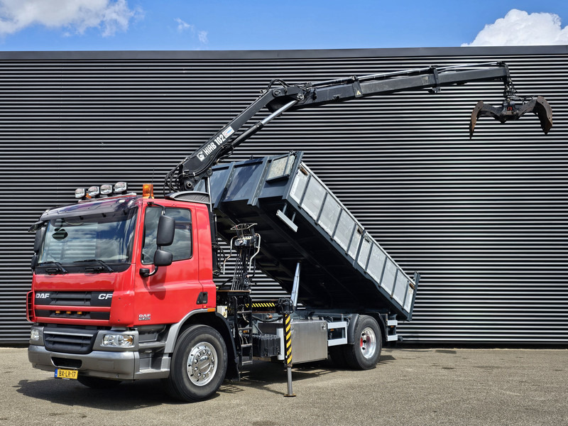 DAF CF 75.250 / HIAB CRANE + TIPPER - Truk jungkit, Truk derek: gambar 1 DAF CF 75.250 / HIAB CRANE + TIPPER - Truk jungkit, Truk derek: gambar 1