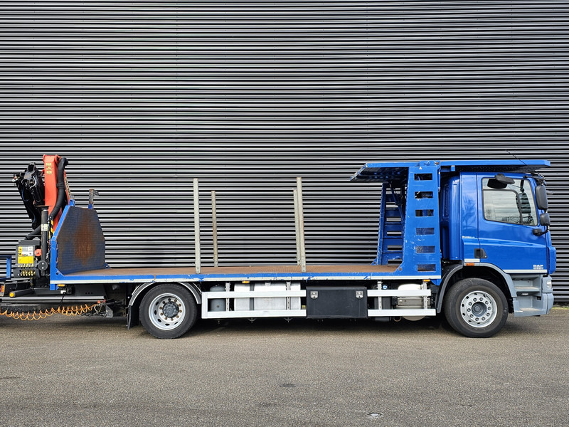 DAF CF 75.310 / PALFINGER CRANE + TRAILER - Truk flatbed, Truk derek: gambar 3 DAF CF 75.310 / PALFINGER CRANE + TRAILER - Truk flatbed, Truk derek: gambar 3