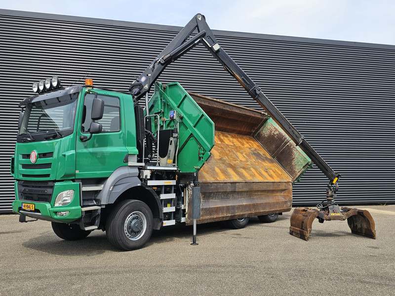 DAF TATRA T158/II 6X6 / HMF Z CRANE + 2 SIDE TIPPER - Truk jungkit, Truk derek: gambar 4 DAF TATRA T158/II 6X6 / HMF Z CRANE + 2 SIDE TIPPER - Truk jungkit, Truk derek: gambar 4