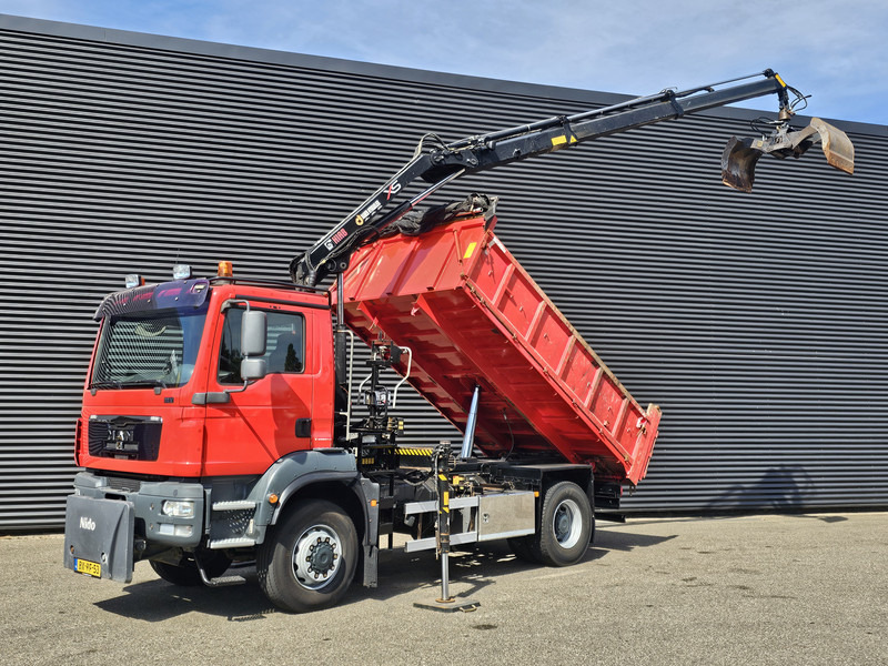 MAN TGM 18.250 / 4X4 / EEV / HIAB CRANE + TIPPER / SPRING - Truk jungkit, Truk derek: gambar 1 MAN TGM 18.250 / 4X4 / EEV / HIAB CRANE + TIPPER / SPRING - Truk jungkit, Truk derek: gambar 1