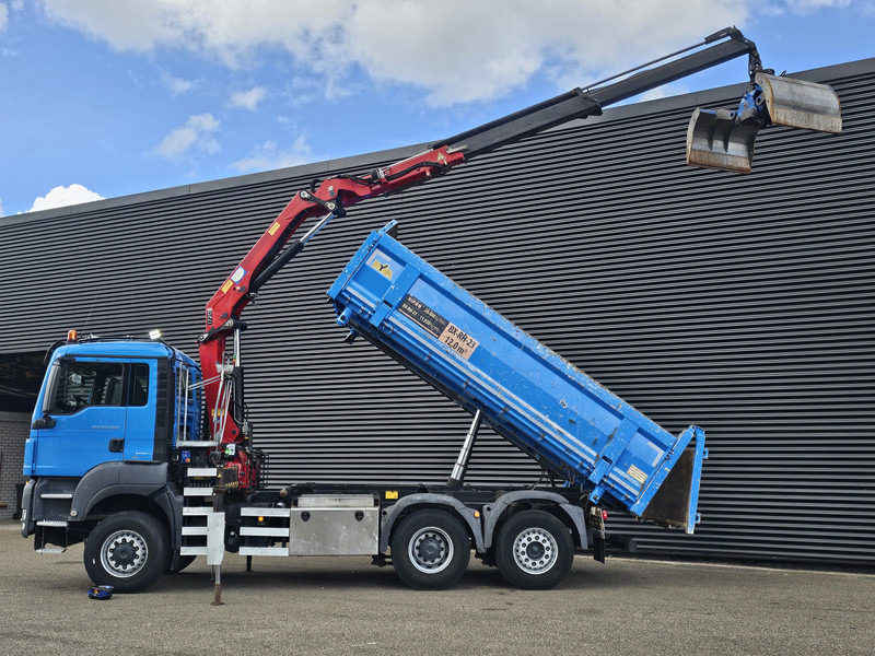 MAN TGS 28.400 6X4-4 BL / CRANE + 2 SIDE TIPPER - Truk jungkit, Truk derek: gambar 2 MAN TGS 28.400 6X4-4 BL / CRANE + 2 SIDE TIPPER - Truk jungkit, Truk derek: gambar 2