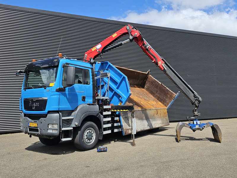 MAN TGS 28.400 6X4-4 BL / CRANE + 2 SIDE TIPPER - Truk jungkit, Truk derek: gambar 3 MAN TGS 28.400 6X4-4 BL / CRANE + 2 SIDE TIPPER - Truk jungkit, Truk derek: gambar 3