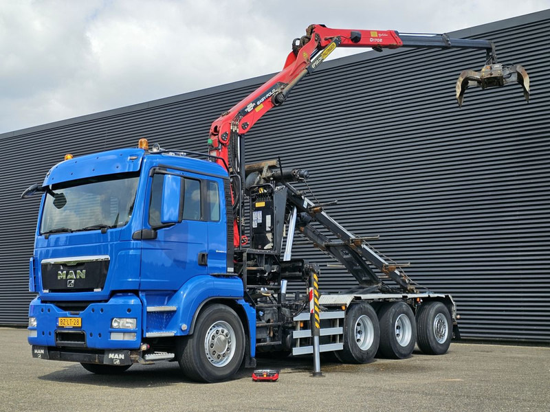 MAN TGS 35.400 / 8x4-4 / CONTAINER SYSTEM / PALFINGER Z CRANE - Truk pembawa sistem kabel, Truk derek: gambar 1 MAN TGS 35.400 / 8x4-4 / CONTAINER SYSTEM / PALFINGER Z CRANE - Truk pembawa sistem kabel, Truk derek: gambar 1