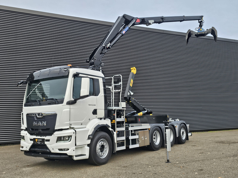 MAN TGS 35.470 8x4 / HMF 2243 Z KRAAN + HAAKARM - Hook lift, Truk derek: gambar 1 MAN TGS 35.470 8x4 / HMF 2243 Z KRAAN + HAAKARM - Hook lift, Truk derek: gambar 1