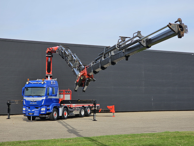 MAN TGS 35.500 8x4-6 / PALFINGER 92 t/m CRANE +JIB - Truk flatbed: gambar 3 MAN TGS 35.500 8x4-6 / PALFINGER 92 t/m CRANE +JIB - Truk flatbed: gambar 3