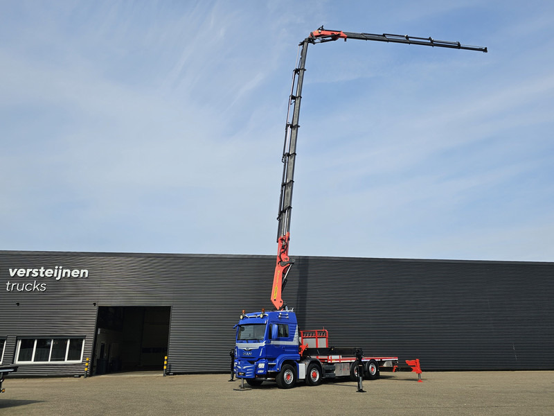 MAN TGS 35.500 8x4-6 / PALFINGER 92 t/m CRANE +JIB - Truk flatbed: gambar 2 MAN TGS 35.500 8x4-6 / PALFINGER 92 t/m CRANE +JIB - Truk flatbed: gambar 2