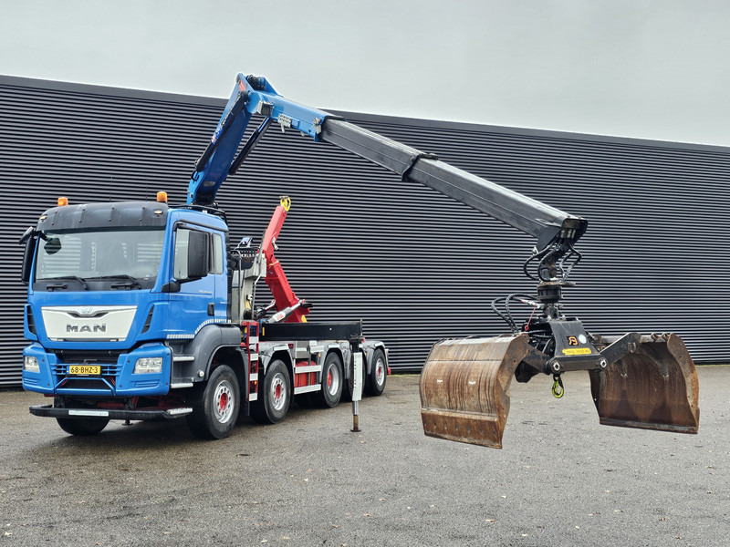 MAN TGS 47.440 BBL / 10X4 HOOKLIFT + Z CRANE - Hook lift, Truk derek: gambar 2 MAN TGS 47.440 BBL / 10X4 HOOKLIFT + Z CRANE - Hook lift, Truk derek: gambar 2