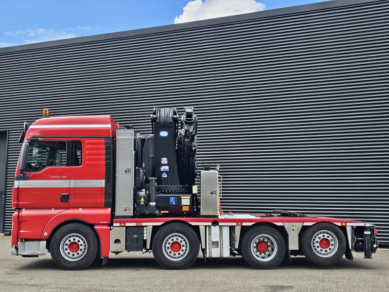 Truk derek MAN TGX 37.480 8x2-6 / HMF 85 t/m CRANE / KRAN: gambar 9