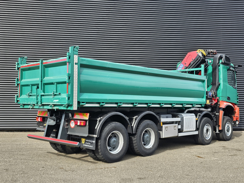 Mercedes-Benz AROCS 4145 / 8X6 / TIPPER + HMF CRANE - Truk jungkit, Truk derek: gambar 3 Mercedes-Benz AROCS 4145 / 8X6 / TIPPER + HMF CRANE - Truk jungkit, Truk derek: gambar 3