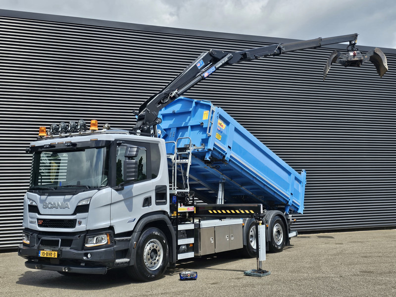 Scania P420 6x2-4 / HMF Z KRAAN / 2 KANTEN KIPPER - Truk jungkit, Truk derek: gambar 1 Scania P420 6x2-4 / HMF Z KRAAN / 2 KANTEN KIPPER - Truk jungkit, Truk derek: gambar 1