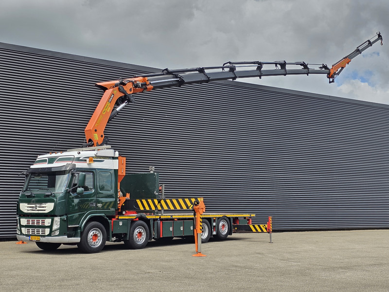 Volvo FM 460 8X2 / PALFINGER PK60002 /JIB / WINCH - Truk flatbed, Truk derek: gambar 1 Volvo FM 460 8X2 / PALFINGER PK60002 /JIB / WINCH - Truk flatbed, Truk derek: gambar 1
