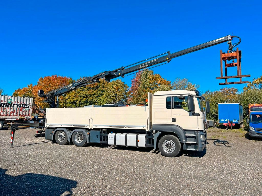 MAN 26.480 6X2 Baustoff mit Kran HIAB Top Zustand MAN 26.480 6X2 Baustoff mit Kran HIAB Top Zustand - Truk derek, Truk flatbed: gambar 2 MAN 26.480 6X2 Baustoff mit Kran HIAB Top Zustand MAN 26.480 6X2 Baustoff mit Kran HIAB Top Zustand - Truk derek, Truk flatbed: gambar 2