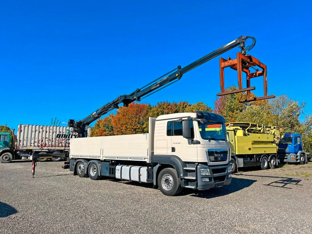 Truk derek, Truk flatbed MAN 26.480 6X2 Baustoff mit Kran HIAB Top Zustand MAN 26.480 6X2 Baustoff mit Kran HIAB Top Zustand: gambar 9 Truk derek, Truk flatbed MAN 26.480 6X2 Baustoff mit Kran HIAB Top Zustand MAN 26.480 6X2 Baustoff mit Kran HIAB Top Zustand: gambar 9