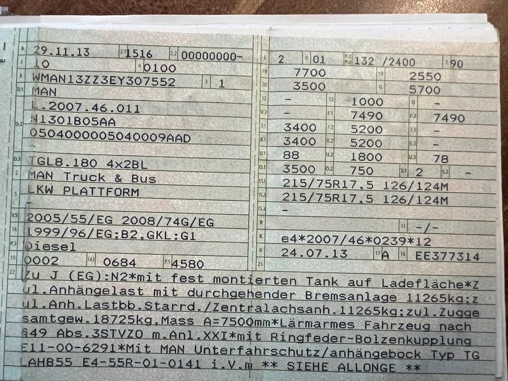 MAN 8.180 4X2 offene Pritsche MAN 8.180 4X2 offene Pritsche - Van flatbed: gambar 2 MAN 8.180 4X2 offene Pritsche MAN 8.180 4X2 offene Pritsche - Van flatbed: gambar 2