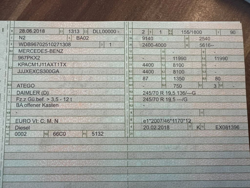 Mercedes-Benz 1221 4X2 offene Pritsche Mercedes-Benz 1221 4X2 offene Pritsche - Truk flatbed: gambar 2 Mercedes-Benz 1221 4X2 offene Pritsche Mercedes-Benz 1221 4X2 offene Pritsche - Truk flatbed: gambar 2