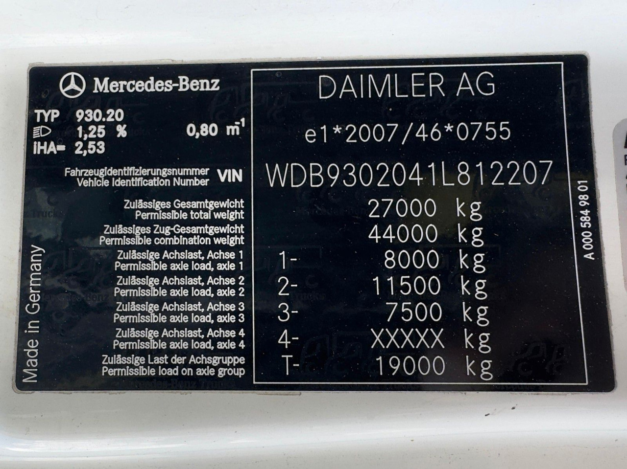 Mercedes-Benz 2541 6x2 ARK Meiller 20.65 | ATLA 120.2E mit 5&6 - Truk derek: gambar 4 Mercedes-Benz 2541 6x2 ARK Meiller 20.65 | ATLA 120.2E mit 5&6 - Truk derek: gambar 4