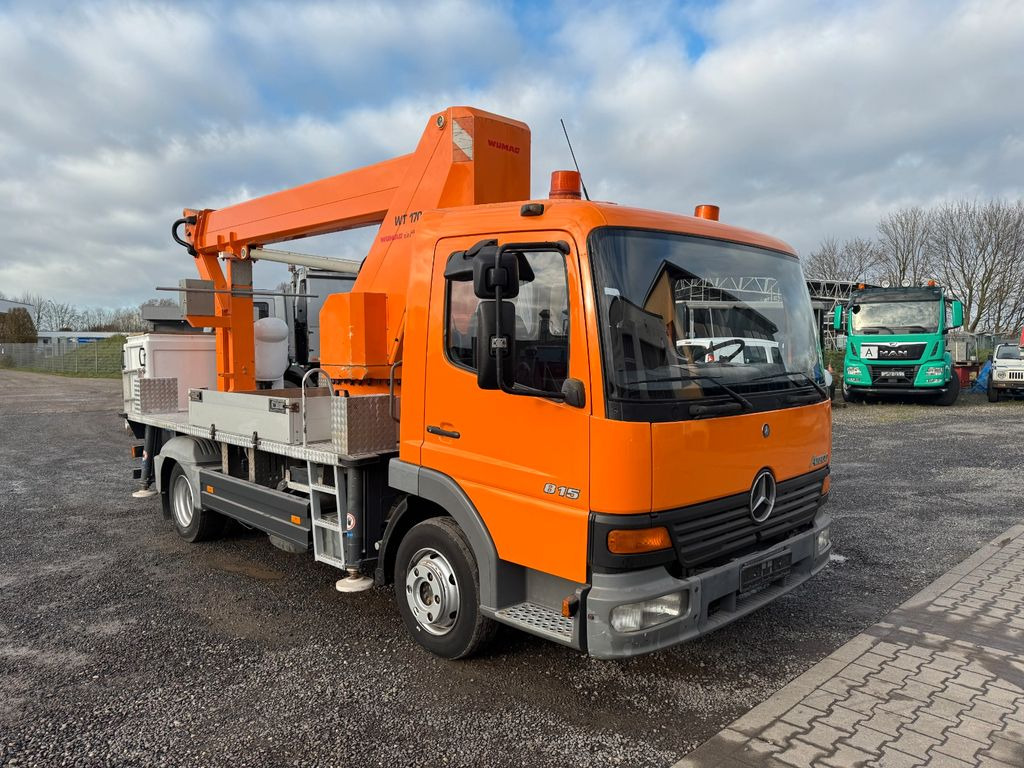 Platform udara yang dipasang di truk, Van pengiriman Mercedes-Benz 815 4x2 Hubarbeitsbühne Wumag  170 high 17 m: gambar 12