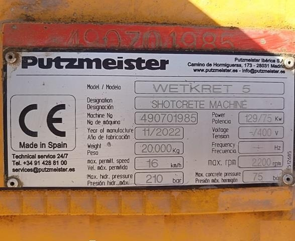 Putzmeister WETKRET5 - Truk pompa beton: gambar 5 Putzmeister WETKRET5 - Truk pompa beton: gambar 5