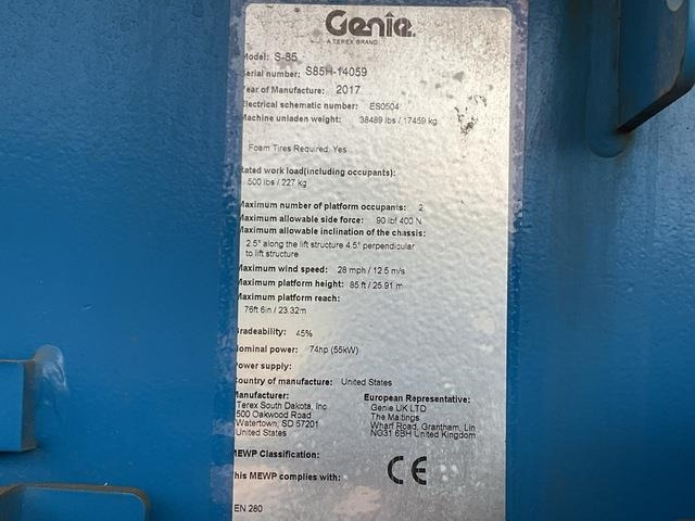 Genie S85 - Boom artikulasi: gambar 5 Genie S85 - Boom artikulasi: gambar 5