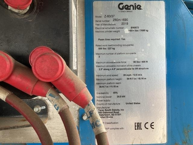 Genie Z60/37 - Boom artikulasi: gambar 5 Genie Z60/37 - Boom artikulasi: gambar 5