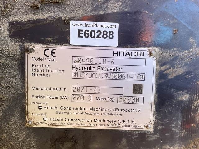 Hitachi ZX490LCH-6 - Ekskavator perayap: gambar 5 Hitachi ZX490LCH-6 - Ekskavator perayap: gambar 5