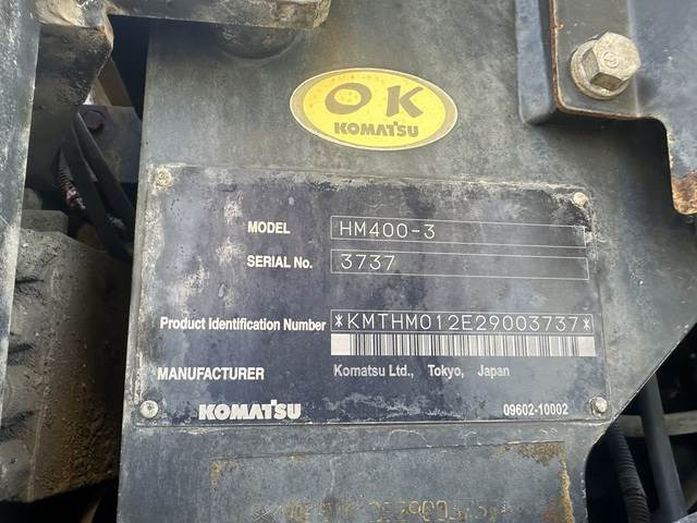Komatsu HM400-3 - Tempat sampah artikulasi: gambar 5 Komatsu HM400-3 - Tempat sampah artikulasi: gambar 5