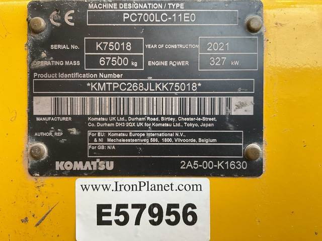 Komatsu PC700LC-11EO - Ekskavator perayap: gambar 5 Komatsu PC700LC-11EO - Ekskavator perayap: gambar 5