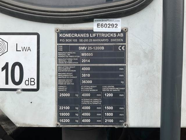 Konecrane SMV 25-1200B - Forklift diesel: gambar 5 Konecrane SMV 25-1200B - Forklift diesel: gambar 5