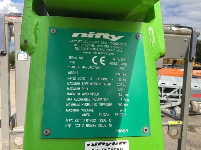 Niftylift HR12NDE - Boom artikulasi: gambar 5 Niftylift HR12NDE - Boom artikulasi: gambar 5