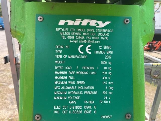 Niftylift HR12NDE - Boom artikulasi: gambar 5 Niftylift HR12NDE - Boom artikulasi: gambar 5