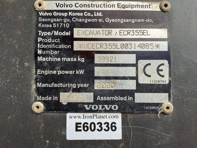 Volvo ECR355EL - Ekskavator perayap: gambar 5 Volvo ECR355EL - Ekskavator perayap: gambar 5