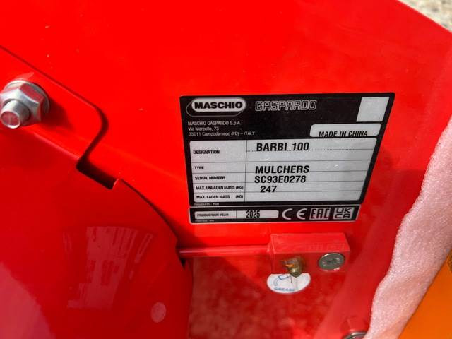 Maschio Gaspardo Barbi 100 HA20 - Mesin pemotong chopper: gambar 5 Maschio Gaspardo Barbi 100 HA20 - Mesin pemotong chopper: gambar 5
